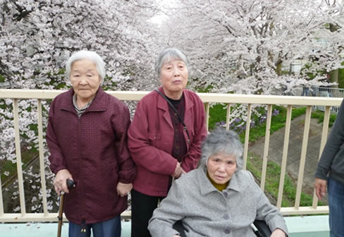 北区の黒川でのお花見